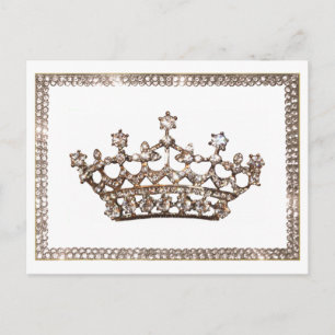 Tiara och smycken vykort