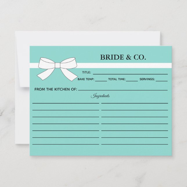 Tiara Party Kitchen Möhippa Recept Card (Framsida)