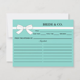 Tiara Party Kitchen Möhippa Recept Card