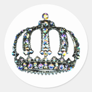 "Tiara" Runt Klistermärke