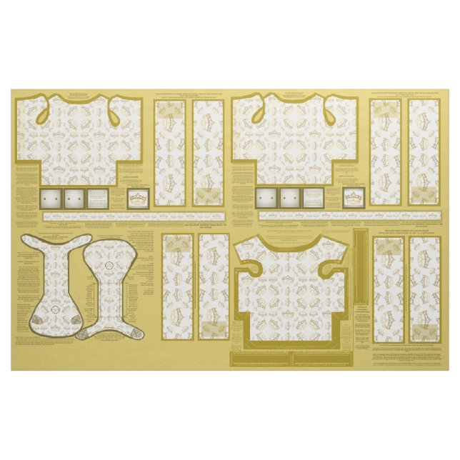 tiarasYorkie kläder som syr mönstertyg Tyg (Yard)