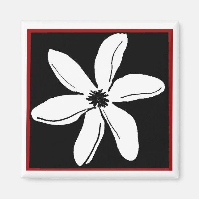 Tiare blommagnet magnet (Framsidan)