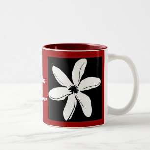 Tiare blommamugg Två-Tonad mugg