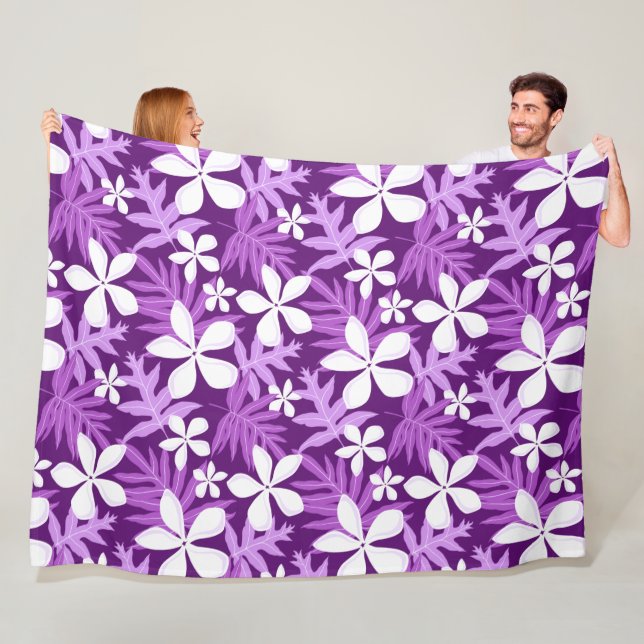 TIARE (LILA) Fleece Blanket (På plats)