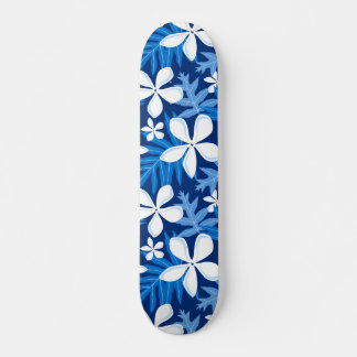 TIARE-MÖNSTER I BLÅTT MINI SKATEBOARD BRÄDA 18,5 CM