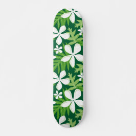 TIARE-MÖNSTER I GRÖN MINI SKATEBOARD BRÄDA 18,5 CM