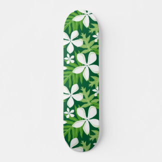 TIARE-MÖNSTER I GRÖN MINI SKATEBOARD BRÄDA 18,5 CM