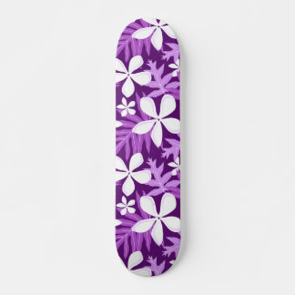 TIARE-MÖNSTER I LILA MINI SKATEBOARD BRÄDA 18,5 CM