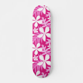 TIARE-MÖNSTER I ROSA MINI SKATEBOARD BRÄDA 18,5 CM