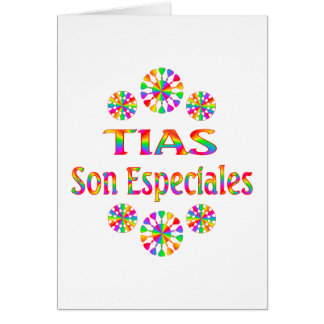 Tias Son Especiales Hälsningskort