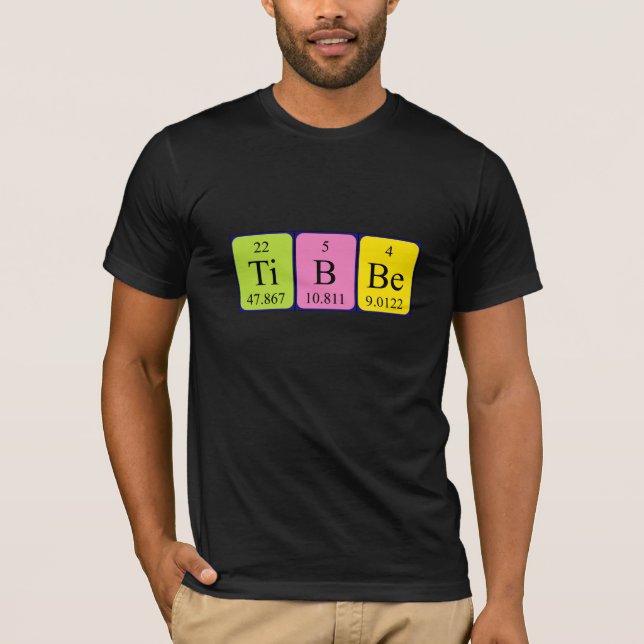 Tibbe Periodisk skjorta bord namn T-shirt (Framsida)