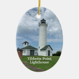 Tibbetts Point Lighthouse Julgransprydnad Keramik