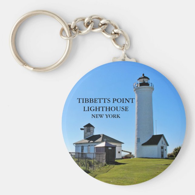 Tibbetts Point Lighthouse, New York Keychain Nyckelring (Framsidan)