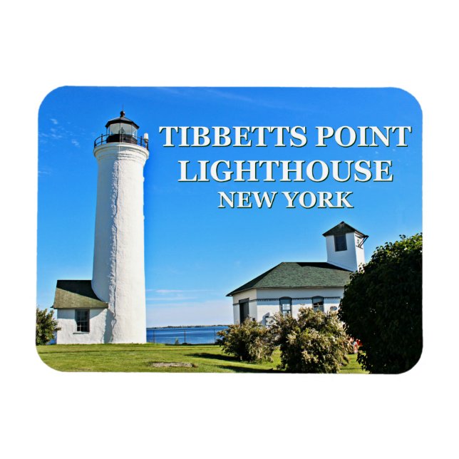 Tibbetts Point Lighthouse, New York Photo Magnet (Horisontell)