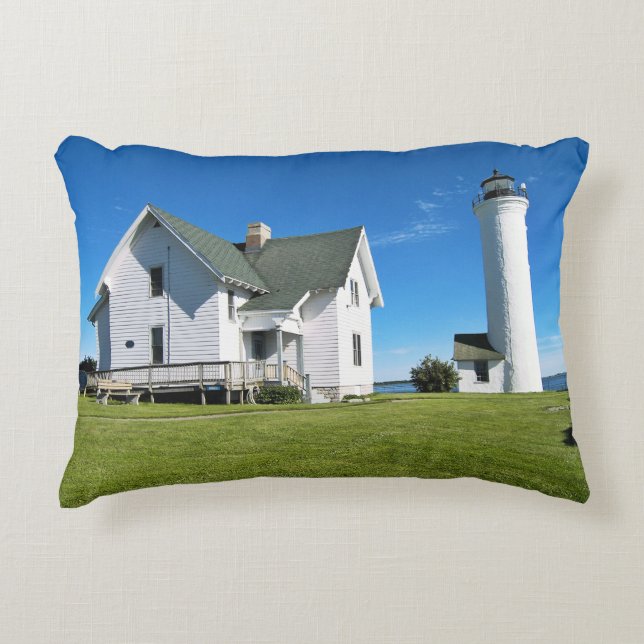 Tibbetts Point Lighthouse, New York Prydnadskudde (Framsidan)