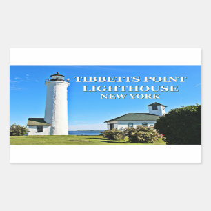 Tibbetts Point Lighthouse, New York Rektangulärt Klistermärke