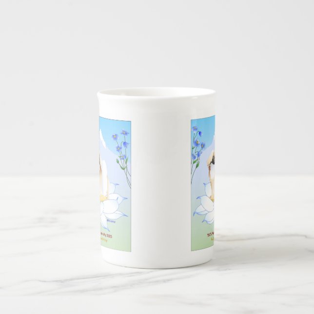 Tibbie Specialty Bone China Mugg Benporslin Mugg (Framsidan)