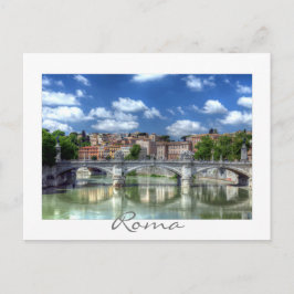 Tiberfloden i Rom, Italien Vykort