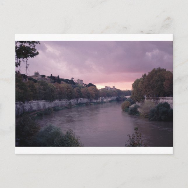 Tiberfloden vid Sunset.png Vykort (Framsida)