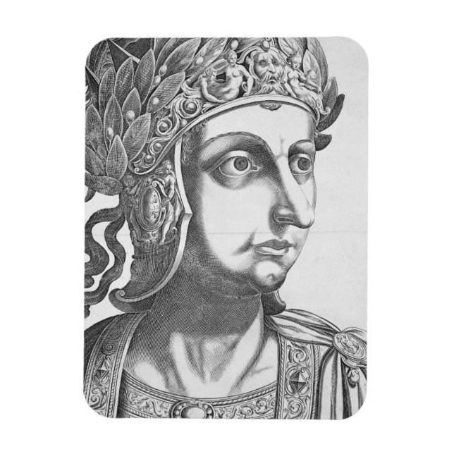 Tiberius Caesar (42 BC-37 AD), 1596 (engrave) Magnet (Vertikal)