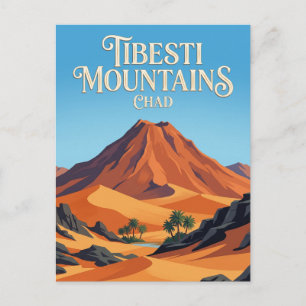 Tibesti-bergen Tchad Vykort