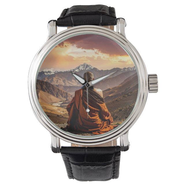 TIbet - Buddhism - Meditation Armbandsur (Framsida)