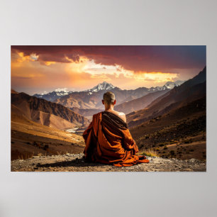 Tibet - Buddhism - Meditation Poster