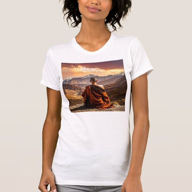 TIbet - Buddhism - Meditation T Shirt (Framsida)