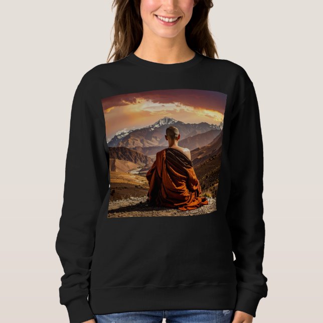 TIbet - Buddhism - Meditation T Shirt (Framsida)