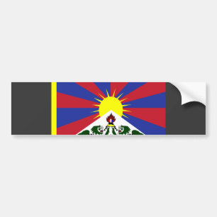 Tibet flagga bildekal