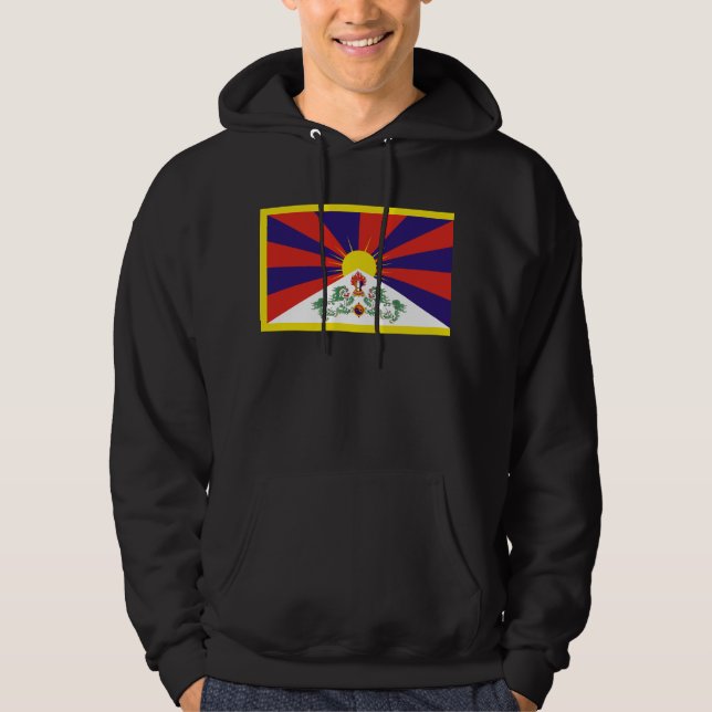tibet flagga hoodie (Framsida)