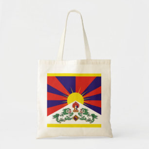 Tibet flagga - Lejona Flagga Snö Tygkasse
