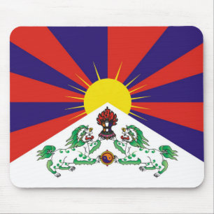 Tibet flagga Mousepad Musmatta