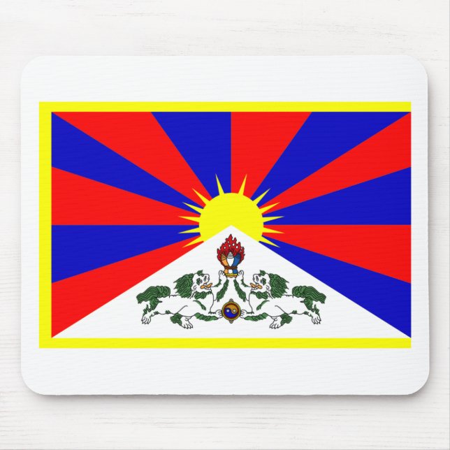 Tibet flagga musmatta (Framsidan)