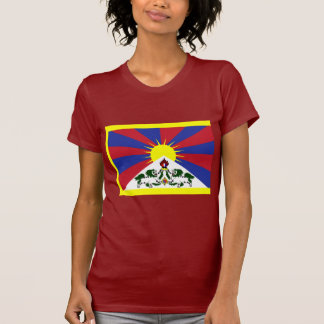 Tibet flagga t-shirt