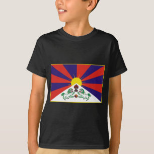 Tibet flagga t-shirt