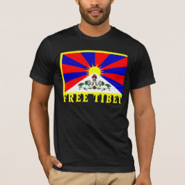 Tibet flagga tee
