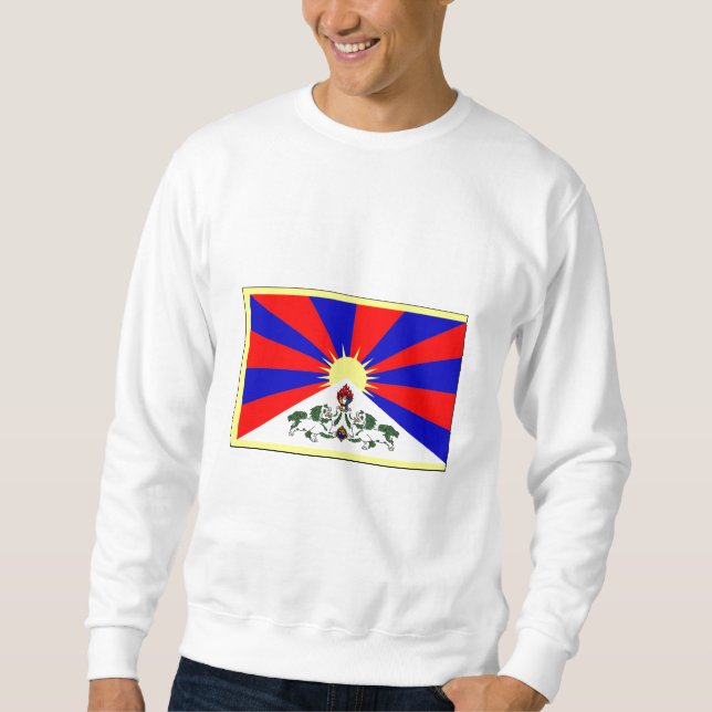 Tibet FLAGGAinternationell Sweatshirt (Framsida)