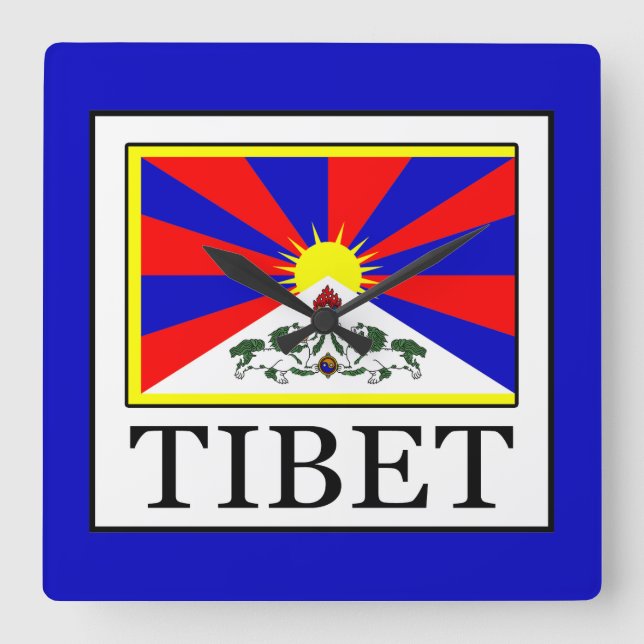 Tibet Fyrkantig Klocka (Framsida)