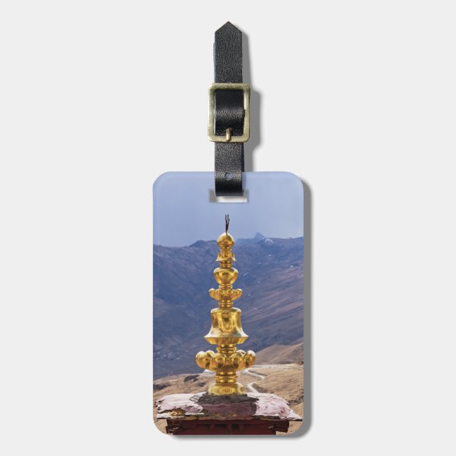 Tibet - Ganden Buddhist-klostret Bagagebricka (Vertikal Framsida)