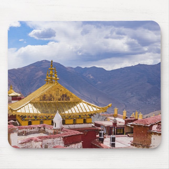 Tibet - Ganden Buddhist-klostret Musmatta (Framsidan)