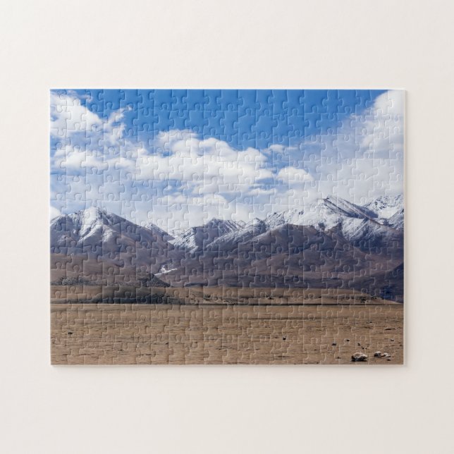 Tibet, Himalaya - Vacker bergslandsbygd Pussel (Horisontell)