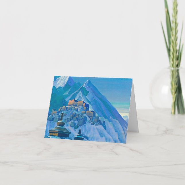 Tibet, Himalayas, 1933 av Nicholas Roerich Tack Kort (Framsida)