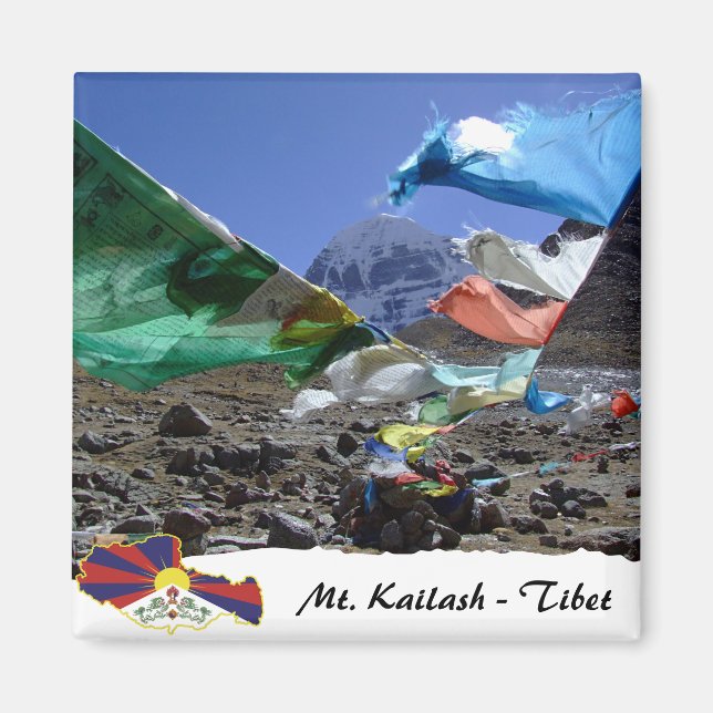 Tibet, Kailash - Heliga berget, Himalaya Magnet (Framsidan)