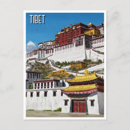 Tibet Lhasa Potola Palace Travel Vykort