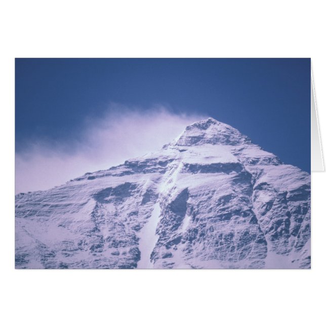 Tibet. Mt. Everest Hälsningskort (Framsidan Horizontal)