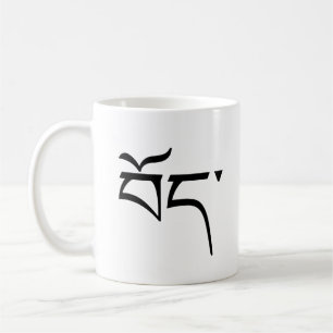 Tibet (på tibetanska) kaffemugg