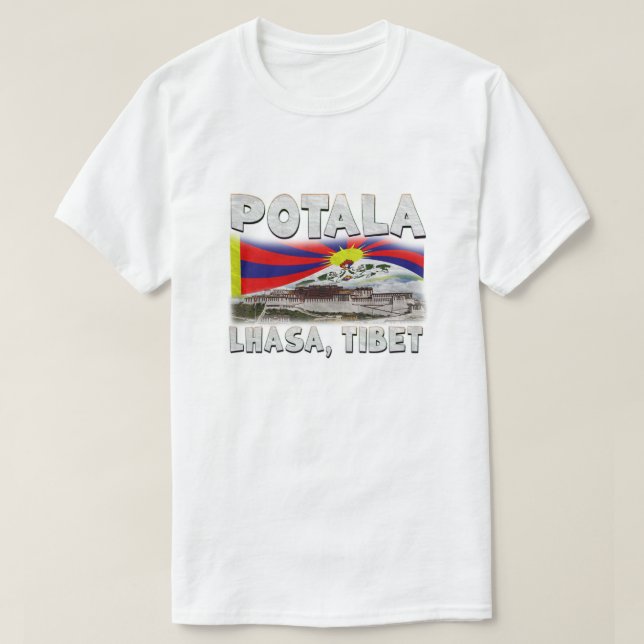 Tibet Potala Lhasa T Shirt (Design framsida)