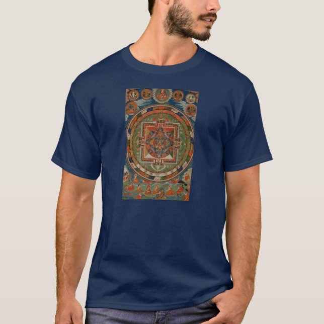 Tibetan Bardo Thangka T för Philip Jacobs tyg Tee (Framsida)