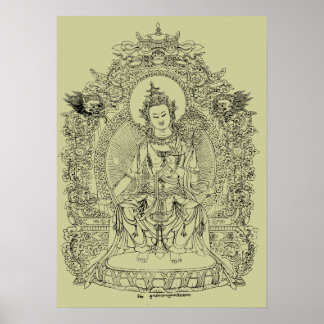 TIBETAN BUDDHA POSTER